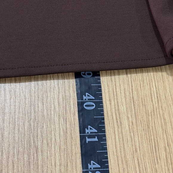 Boston Proper Cowl Neck Midi Dress Chocolate Brown Sz 8 Old Money career classic - Picture 5 of 8